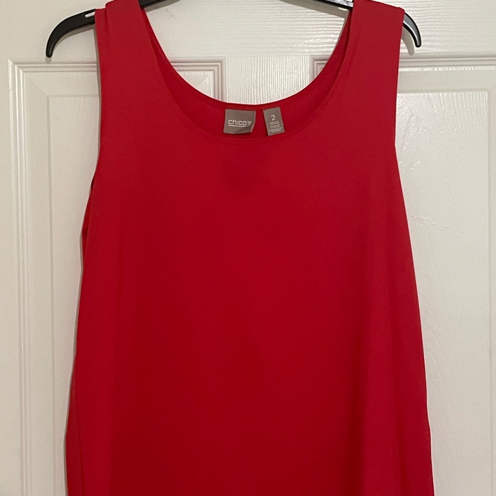 Chico's Red Boxy Tank Top